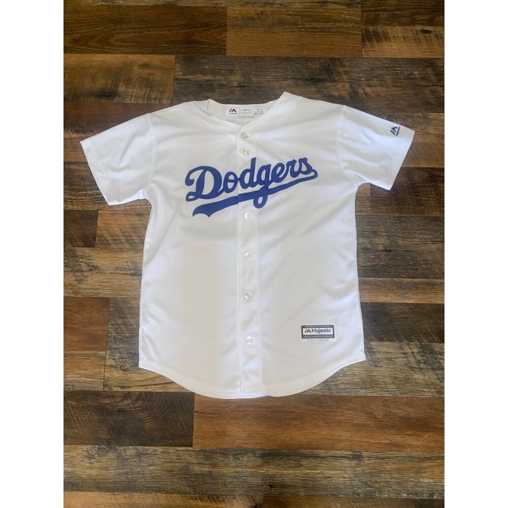 Los Angeles Dodgers Yasiel Puig #66 MLB‎ Jerseys youth Size Large White